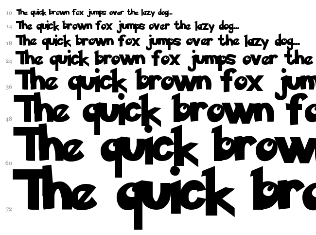  font waterfall